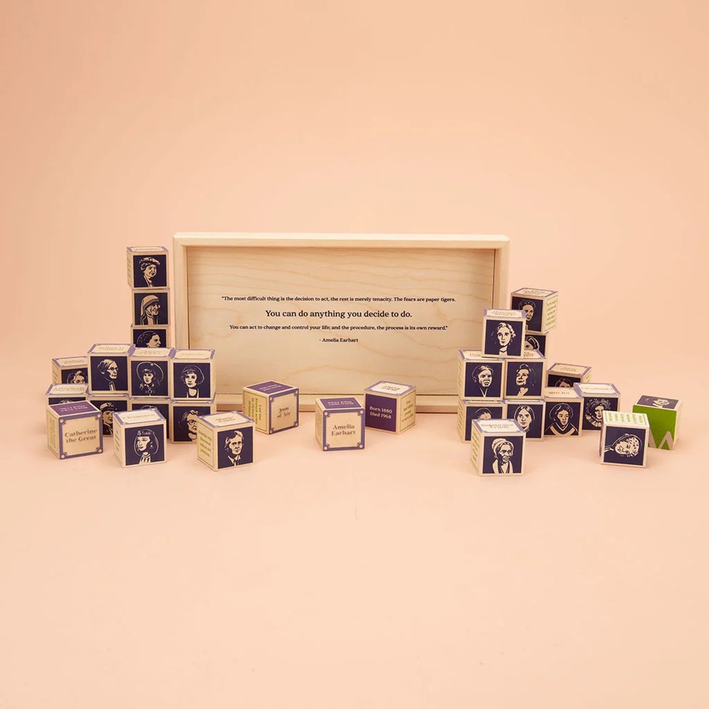 Uncle Goose Women Who Dared Wooden Blocks | made in USA heirloom wooden blocks - Picture 4 of 5
